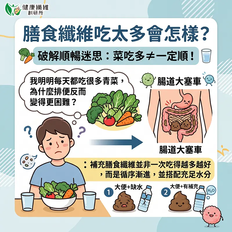 膳食纖維吃太多會怎樣?